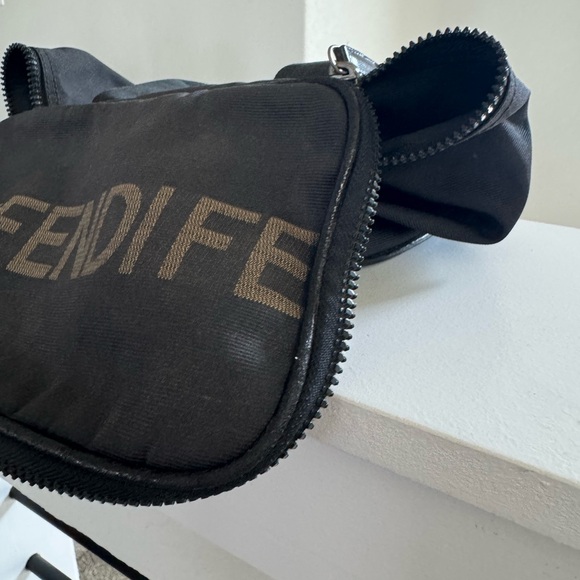 Fendi Handbag/Nylon/Black/Silver Hardware - Picture 10 of 12